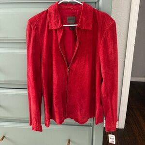 Vintage red suede John Paul Richard jacket